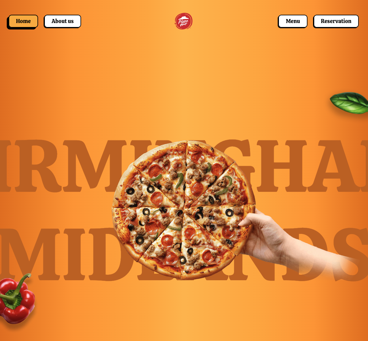 Restaurant portal redesign sample