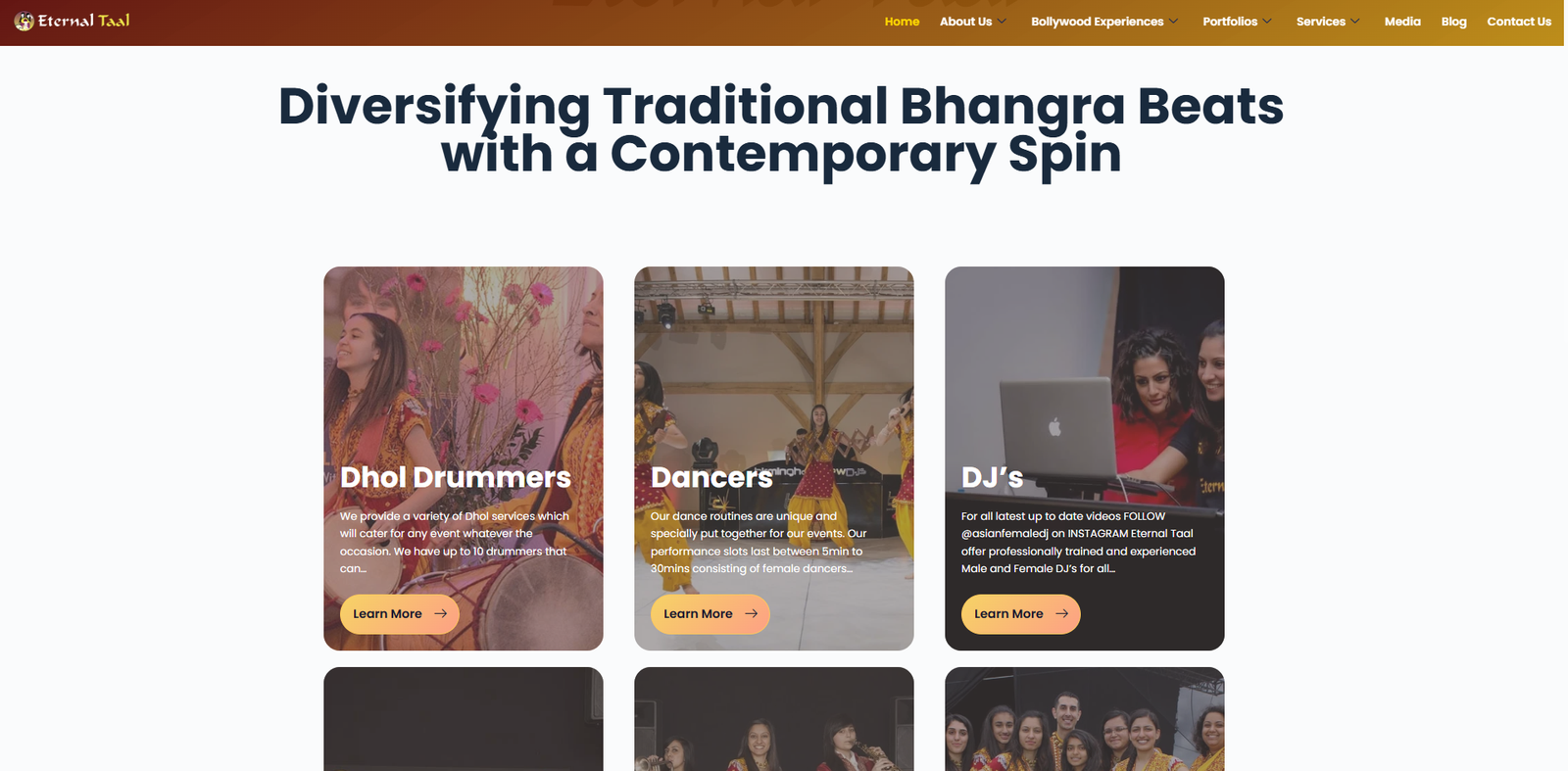 Eternal Taal website screenshot